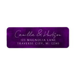 Etiqueta Jewel Tone Romance | Amethyst | Endereço de devolu