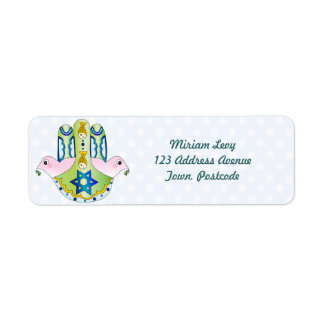 Etiqueta Jewish Hamsa