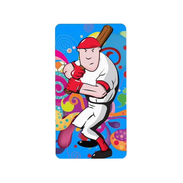 Etiqueta Jogador de beisebol (Frente)