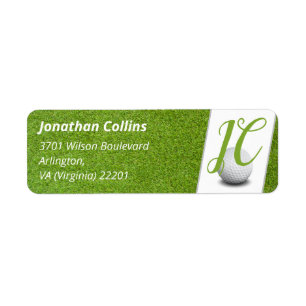 Etiqueta Jogador de Golfe Personalizado e Ventilador   LEGA