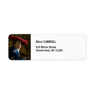 Etiqueta Johannes Vermeer - Rapariga com Chapéu Vermelho