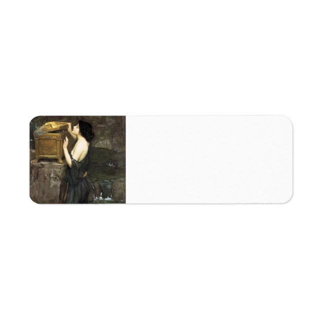 Etiqueta John William Waterhouse - Pandora (Frente)