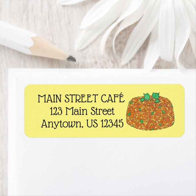 Etiqueta Jollof Rice Nigerian Ghanaian West African Comida (Insitu)