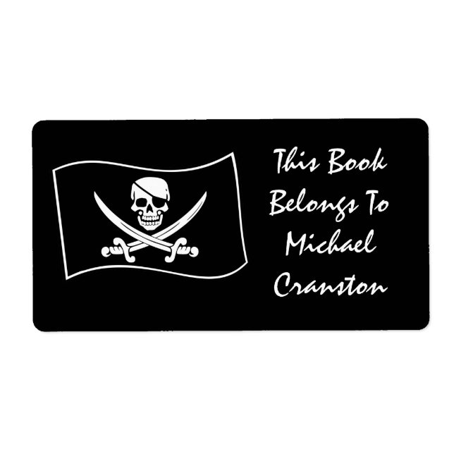 Etiqueta Jolly Roger Pirate Label (Frente)