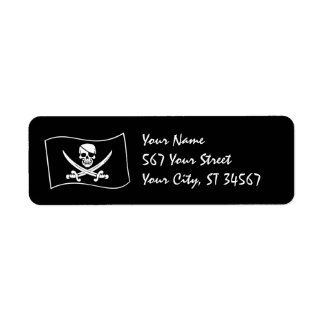 Etiqueta Jolly Roger Pirate Label