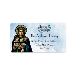 Etiqueta Joy To The World Address Label