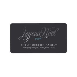 Etiqueta Joyeux Noel Natal Francês