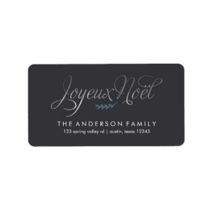 Etiqueta Joyeux Noel Natal Francês