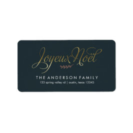 Etiqueta Joyeux Noel Natal Francês