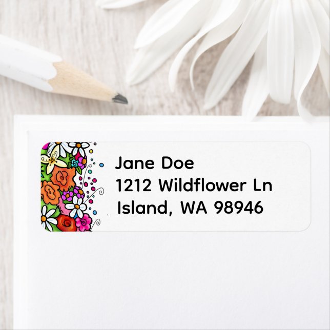 Etiqueta Joyful Garden Address labels (Insitu)