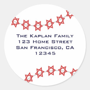 Etiqueta judaica do basebol da estrela