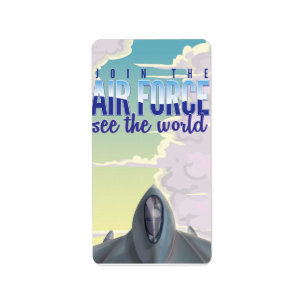 Etiqueta Junte-se ao Poster da Força Aérea.