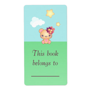 Etiqueta Kawaii Bear