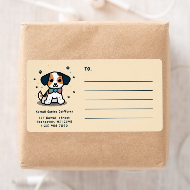 Etiqueta Kawaii/ chibi transporte de cães (Insitu)