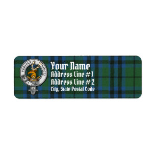 Etiqueta Keith Crest e Tartan