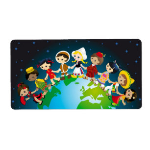 Etiqueta Kidz do mundo