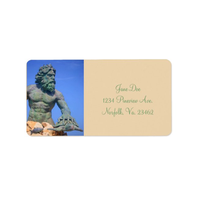 Etiqueta King Neptune por Shirley Taylor (Frente)