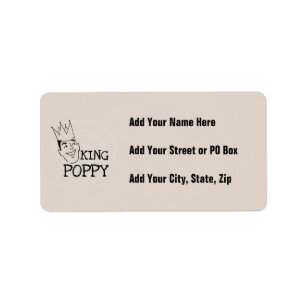 Etiqueta King Poppy T-shirts e Gifts