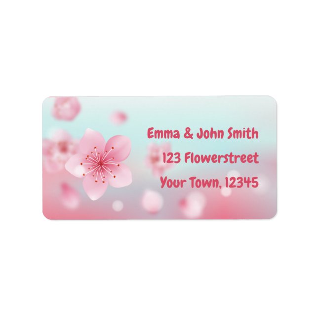 Etiqueta Kirschblüten - rosa mint | romantischer  (Frente)