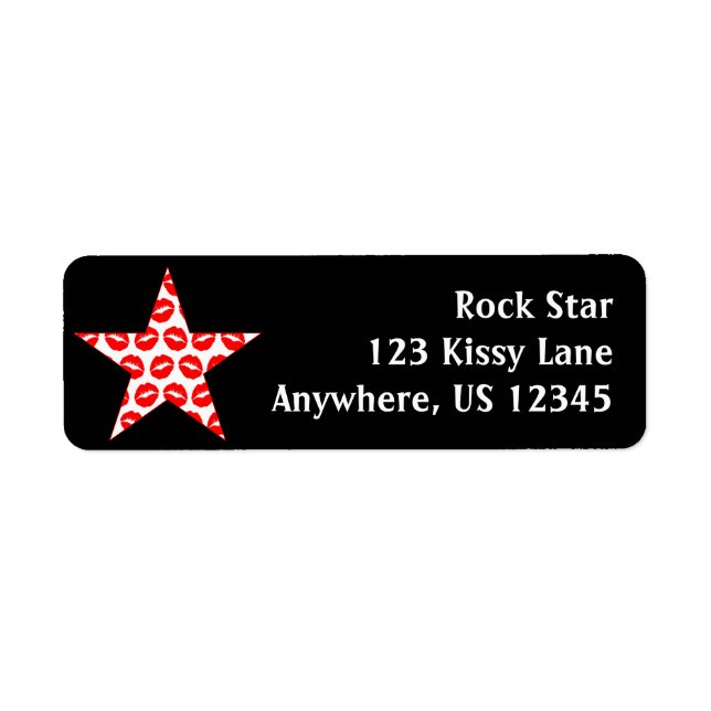 Etiqueta Kissy Star (Frente)