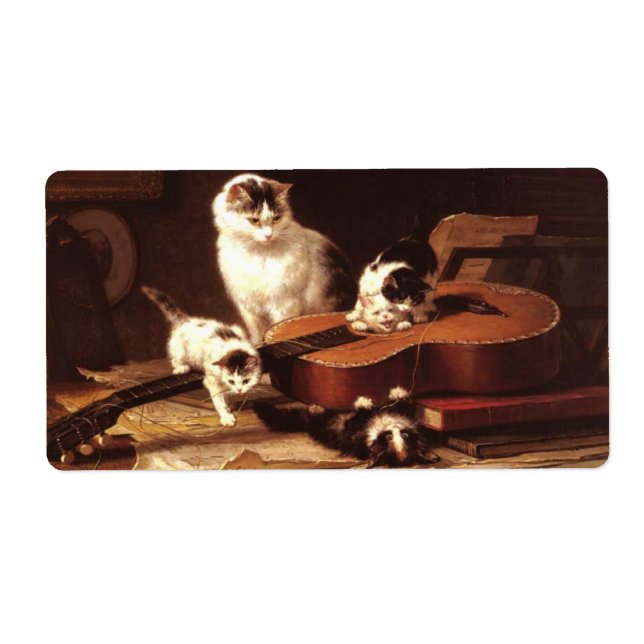 Etiqueta Kittens and Guitar (Frente)