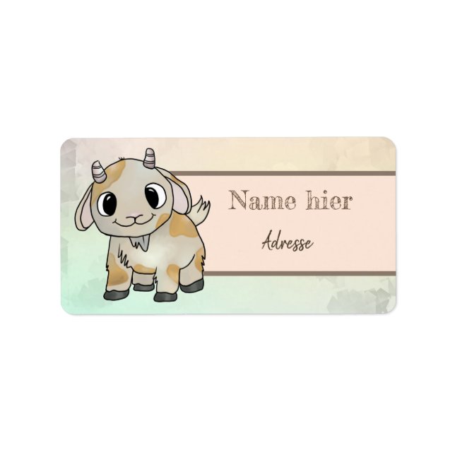 Etiqueta kleine ziege (Frente)
