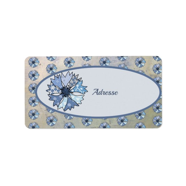 Etiqueta Kornblume Adressaufkleber (Frente)