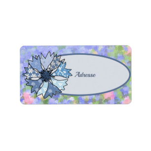Etiqueta Kornblume Adressaufkleber