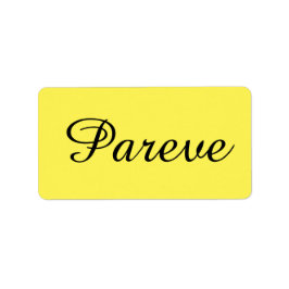 Etiqueta Kosher Kitchen Stickers Label Pareve Parve Parev