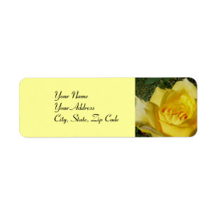 Etiqueta Lables do endereço do rosa amarelo