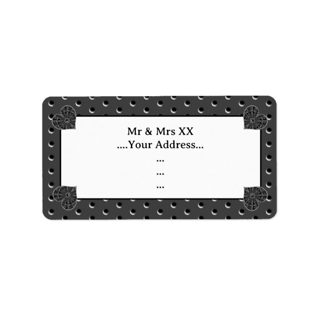 Etiqueta Lace Black Cerâmico (Frente)