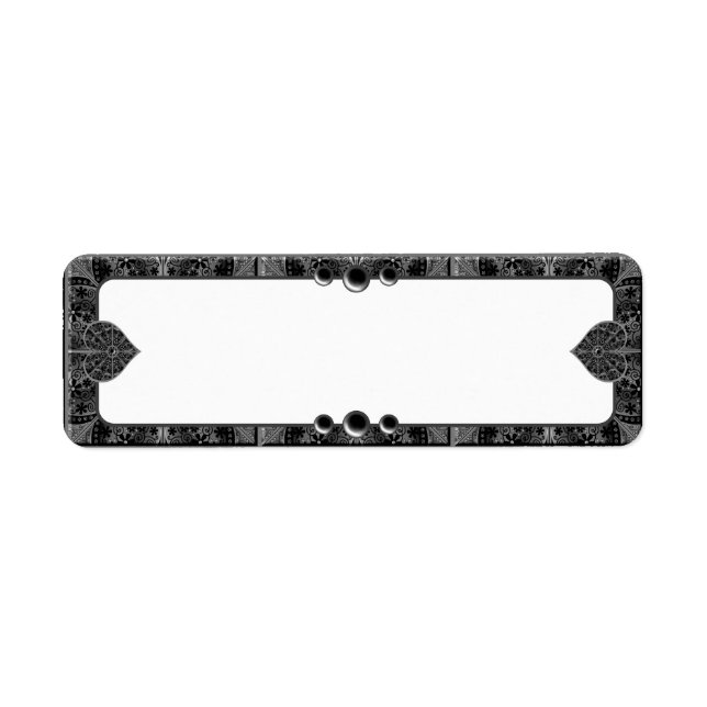 Etiqueta Lace Black Cerâmico (Frente)
