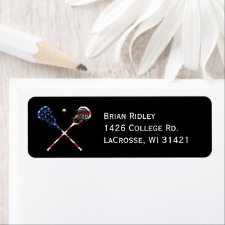 Etiqueta Lacrosse Return Address Labs Patriotic Sticks