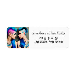 Etiqueta Lady Love | Casal LGBTQ+ Arte de IA