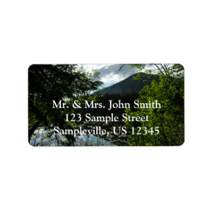 Etiqueta Lago Johns I no Glacier National Park Label