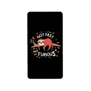 Etiqueta Lama - Não Rápido Não Furioso