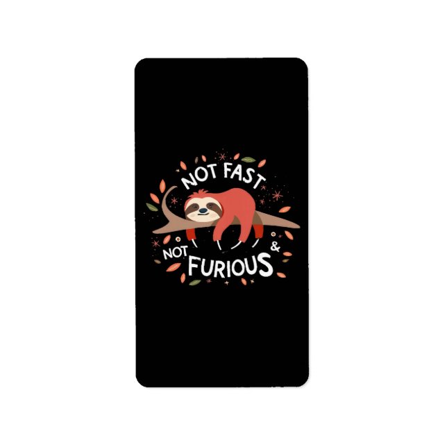 Etiqueta Lama - Não Rápido Não Furioso (Frente)