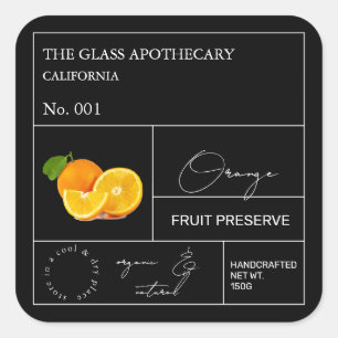 Etiqueta Laranja Apothecary