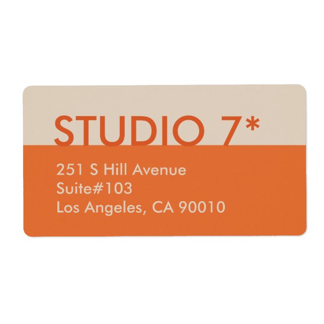 Etiqueta Laranja - Série Natural (Frente)