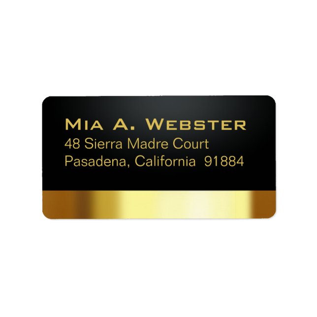 Etiqueta Las Vegas Lucky in Love black/gold (Frente)