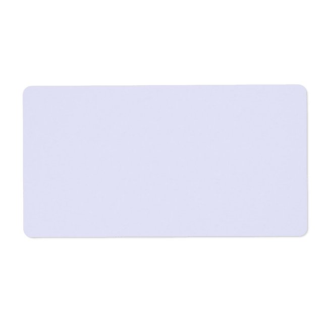 Etiqueta lavanda de cores (Frente)
