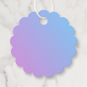 Etiqueta Lavanda e Azul com Cordão