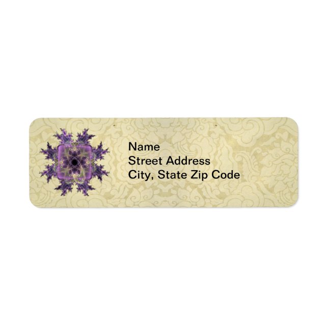 Etiqueta Lavanda Ink Blot (Frente)