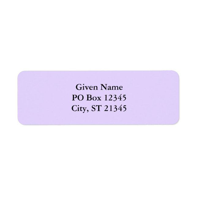 Etiqueta Lavanda leve (Frente)