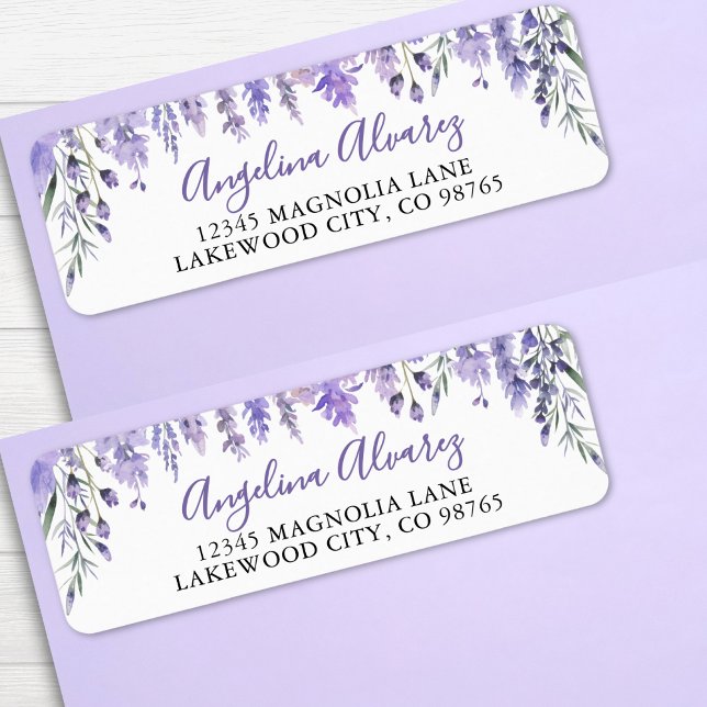 Etiqueta Lavanda Roxo Quinceañera (Lavender Purple Quinceañera label)