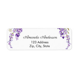 Etiqueta Lavender return address label