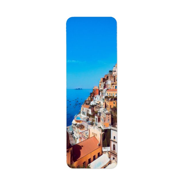 Etiqueta ldp POSITANO - Costa Amalfi - Panorama (Frente)