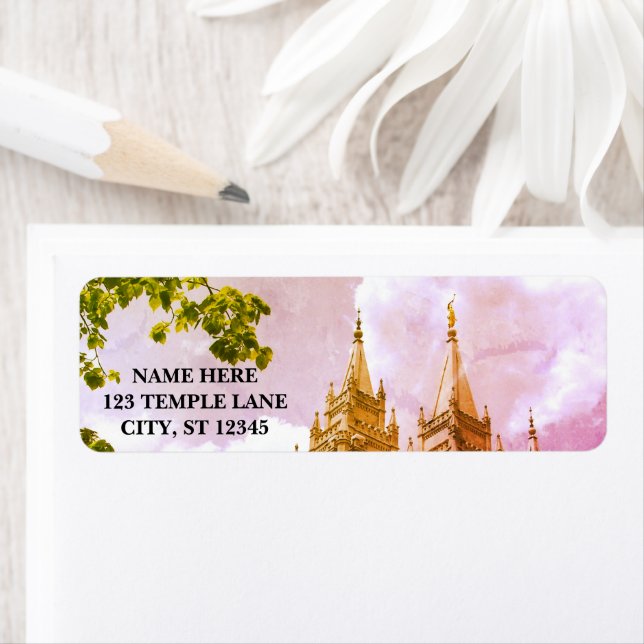 ETIQUETA LDS TEMPLE, SALT LAKE CITY UTAH (Insitu)