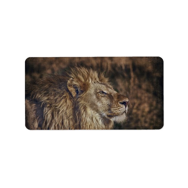 Etiqueta Leão majestoso (Frente)