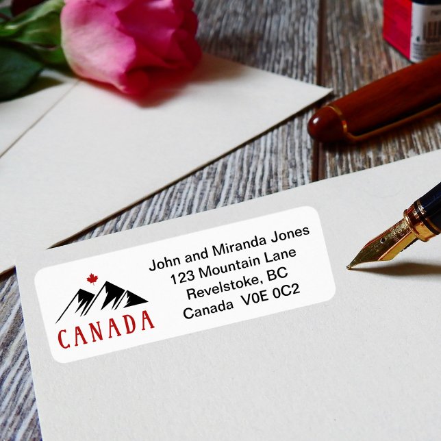 Etiqueta Legal Canadá Montanha Folha de Mapeamento Canadens (Criador carregado)